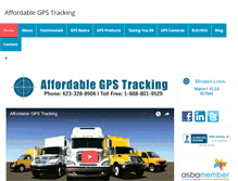 Tablet Screenshot of affordablegpstracking.com